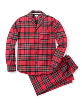 Men's Brushed Cotton Pajama Set in Imperial Tartan Adult Sleepwear Petite Plume 