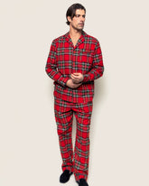 Men's Brushed Cotton Pajama Set in Imperial Tartan Adult Sleepwear Petite Plume 