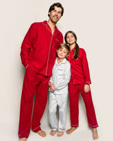 Men's Flannel Pajama Set in Red Adult Sleepwear Petite Plume 