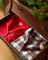 Men's Flannel Pajama Set in Red Adult Sleepwear Petite Plume 