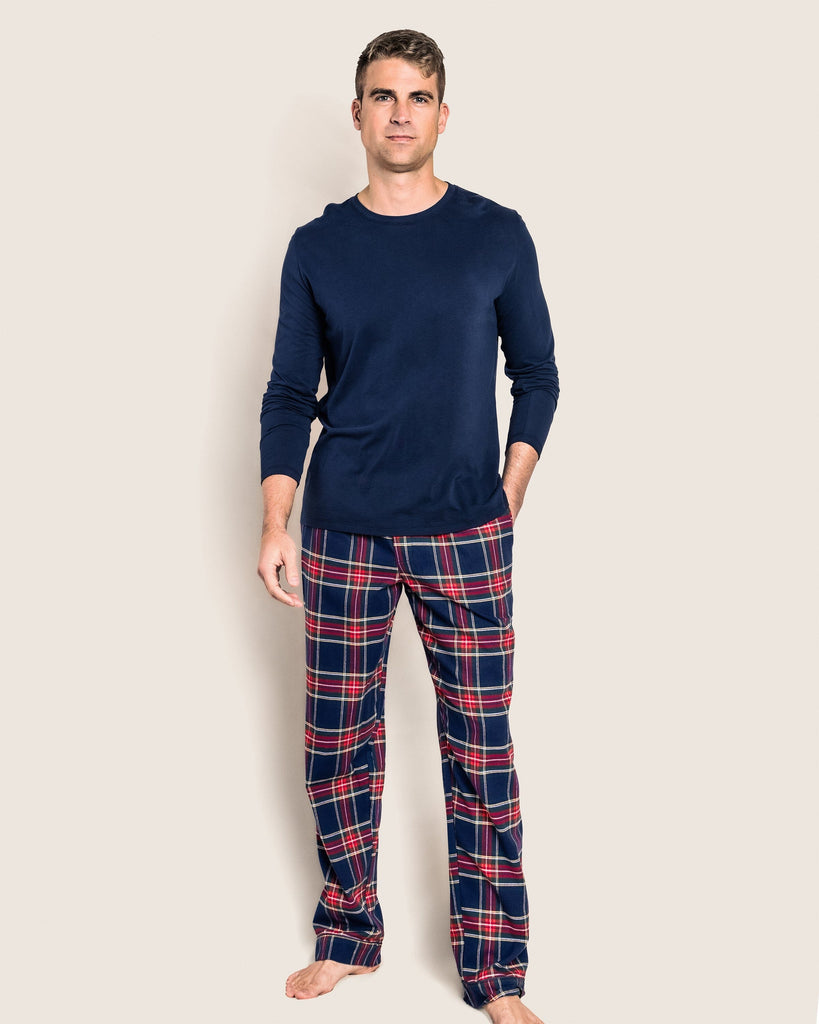 Men's Brushed Cotton Pants in Windsor Tartan Men's Pants Petite Plume 