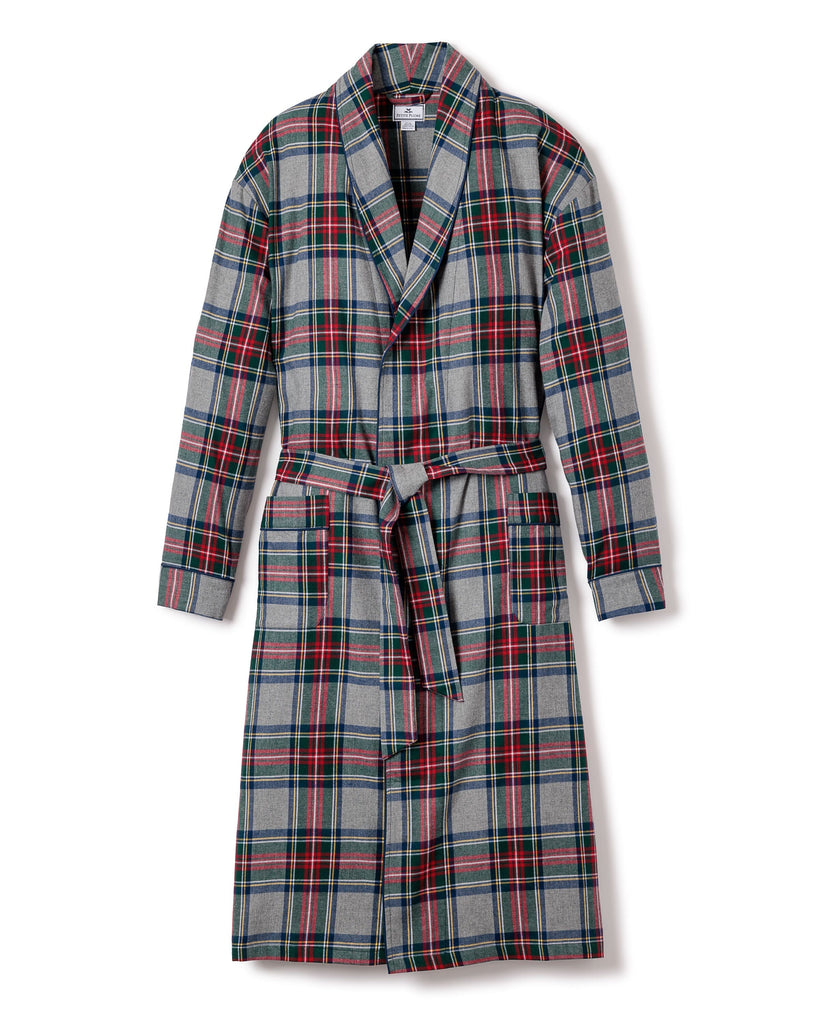 Men's Brushed Cotton Robe in Westminster Tartan Men's Robe Petite Plume 