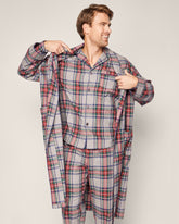 Men's Brushed Cotton Robe in Westminster Tartan Men's Robe Petite Plume 