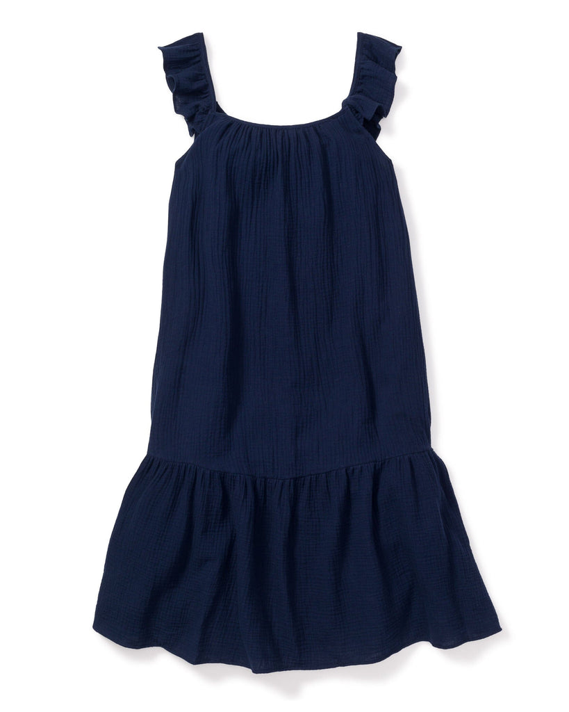 Women's Gauze Celeste Sundress | Navy Dresses Petite Plume 