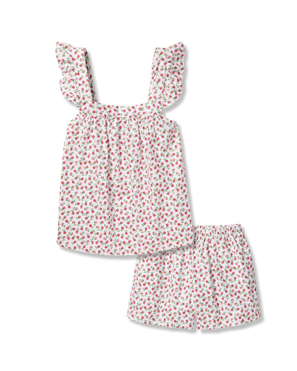 Women's Twill Clara Short Set in Petite Petals Women's Short Sleeve Short Set Petite Plume 