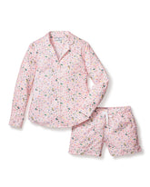 Women's Twill Long Sleeve Short Set in Vintage Sweets Women's Long Sleeve Short Set Petite Plume 