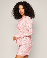 Women's Twill Long Sleeve Short Set in Vintage Sweets Women's Long Sleeve Short Set Petite Plume 