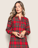 Women's Brushed Cotton Beatrice Nightgown in Imperial Tartan Women's Nightgown Petite Plume 