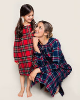 Women's Brushed Cotton Delphine Nightgown in Windsor Tartan Women's Nightgown Petite Plume 