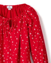 Women's Flannel Delphine Nightgown in Starry Night Women's Nightgown Petite Plume 