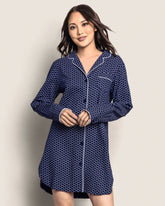 Women's Twill Nightshirt | Nordic Antlers Nightshirts Petite Plume 