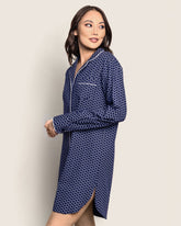 Women's Twill Nightshirt | Nordic Antlers Nightshirts Petite Plume 