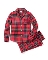 Women's Brushed Cotton Pajama Set in Imperial Tartan Adult Sleepwear Petite Plume 