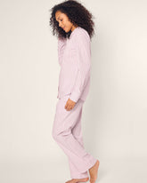 Women's Twill Pajama Set in Blush Boulevard Adult Sleepwear Petite Plume 