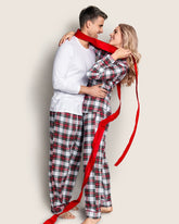 Women's Brushed Cotton Pajama Set | Balmoral Tartan Pajama Sets Petite Plume 