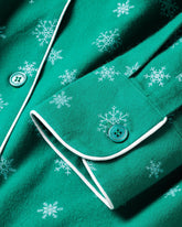 Women's Flannel Pajama Set in Emerald Wonderland Adult Sleepwear Petite Plume 