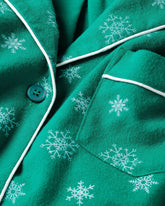 Women's Flannel Pajama Set in Emerald Wonderland Adult Sleepwear Petite Plume 