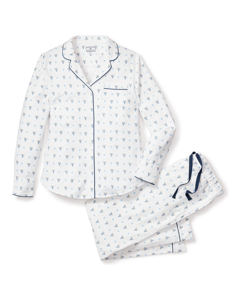 Women's Twill Pajama Set | Happy Hanukkah Pajama Sets Petite Plume 