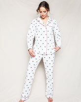 Women's Twill Pajama Set | Holiday Journey Pajama Sets Petite Plume 