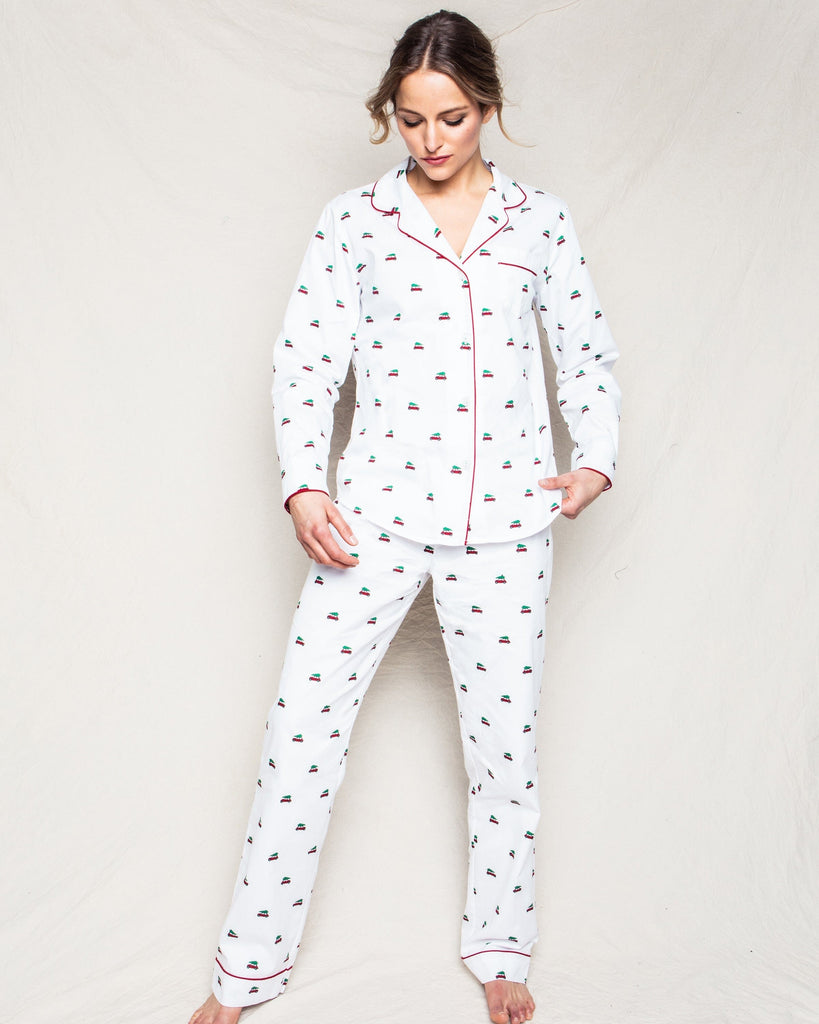 Women's Twill Pajama Set | Holiday Journey Pajama Sets Petite Plume 