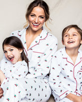 Women's Twill Pajama Set | Holiday Journey Pajama Sets Petite Plume 