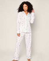 Women's Twill Pajama Set | Jingle Paws Pajama Sets Petite Plume 