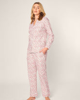 Women's Twill Pajama Set in Petite Petals Adult Sleepwear Petite Plume 