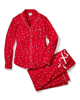 Women's Flannel Pajama Set in Starry Night Women's Pajamas Petite Plume 