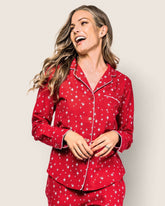 Women's Flannel Pajama Set in Starry Night Women's Pajamas Petite Plume 