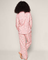 Women's Twill Pajama Set in Vintage Sweets Adult Sleepwear Petite Plume 