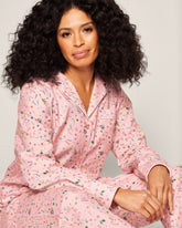 Women's Twill Pajama Set in Vintage Sweets Adult Sleepwear Petite Plume 