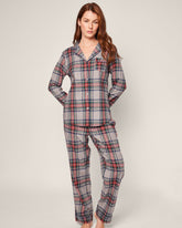 Women's Brushed Cotton Pajama Set in Westminster Tartan Adult Sleepwear Petite Plume 