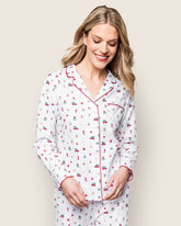 Women's Twill Pajama Set | Winter Nostalgia Pajama Sets Petite Plume 