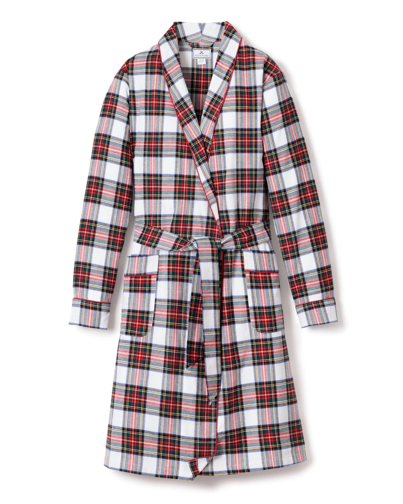 Women's Brushed Cotton Robe in Balmoral Tartan Women Robe Petite Plume 