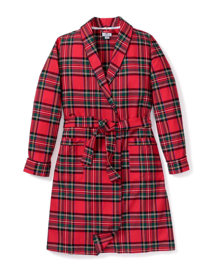 Women's Brushed Cotton Robe in Imperial Tartan Women Robe Petite Plume 