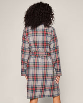 Women's Brushed Cotton Robe in Westminster Tartan Women's Robe Petite Plume 