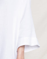 Women's Gauze Short Caftan | White Dresses Petite Plume 