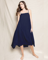 Women's Gauze Serene Sundress | Navy Dresses Petite Plume 