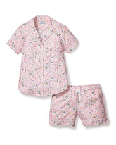 Women's Twill Short Sleeve Short Set in Vintage Sweets Women's Short Sleeve Short Set Petite Plume 