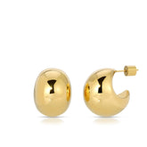 Alix Hoops Earrings Jurate Los Angeles Gold 