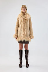 Avant Garde Coat | Taupe Outerwear Unreal Fur 