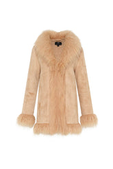 Avant Garde Coat | Taupe Outerwear Unreal Fur Taupe XS 