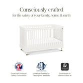 Tanner 3-in-1 Convertible Crib - Warm White Cribs & Toddler Beds NAMESAKE 