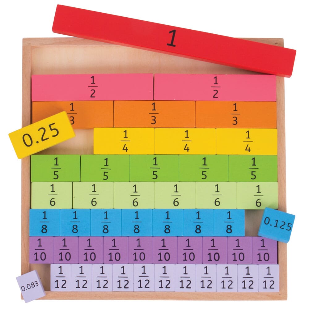 Fractions Tray Bigjigs Toys US 