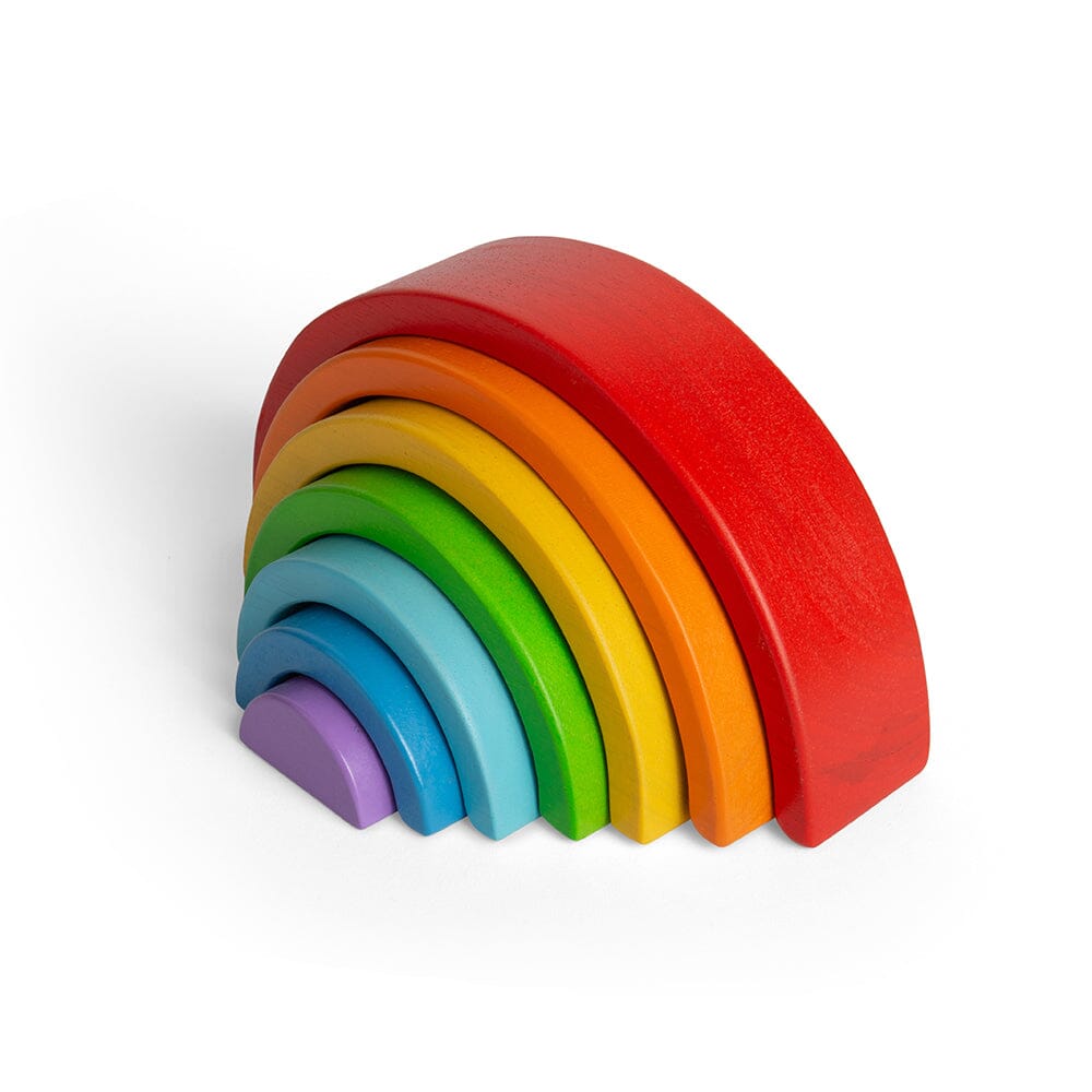 Wooden Stacking Rainbow - Small Bigjigs Toys US 