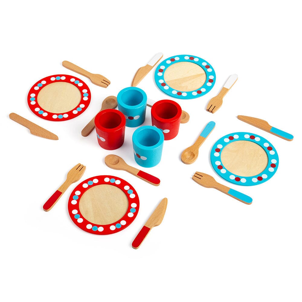 Dinner Service (20 Pieces) Bigjigs Toys US 