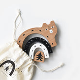 Bamboo Nesting Bear Wooden Toys Wee Gallery 