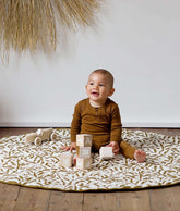 Quilted Cotton Reversible Playmats | Leaves - Sand Castle Toddlekind 