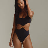 Black Rib Ky One-Piece One-Piece Montce 