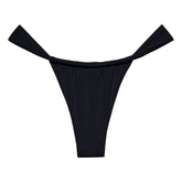 Black Rib Sandra Bikini Bottom Bikini Bottom Montce 